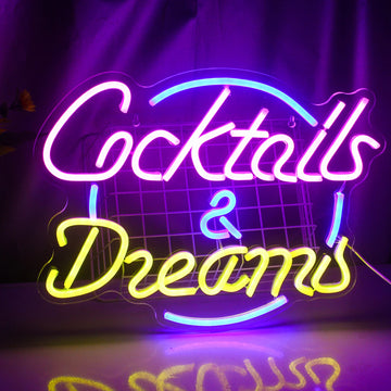 Cocktails Beer LED Neon Sign