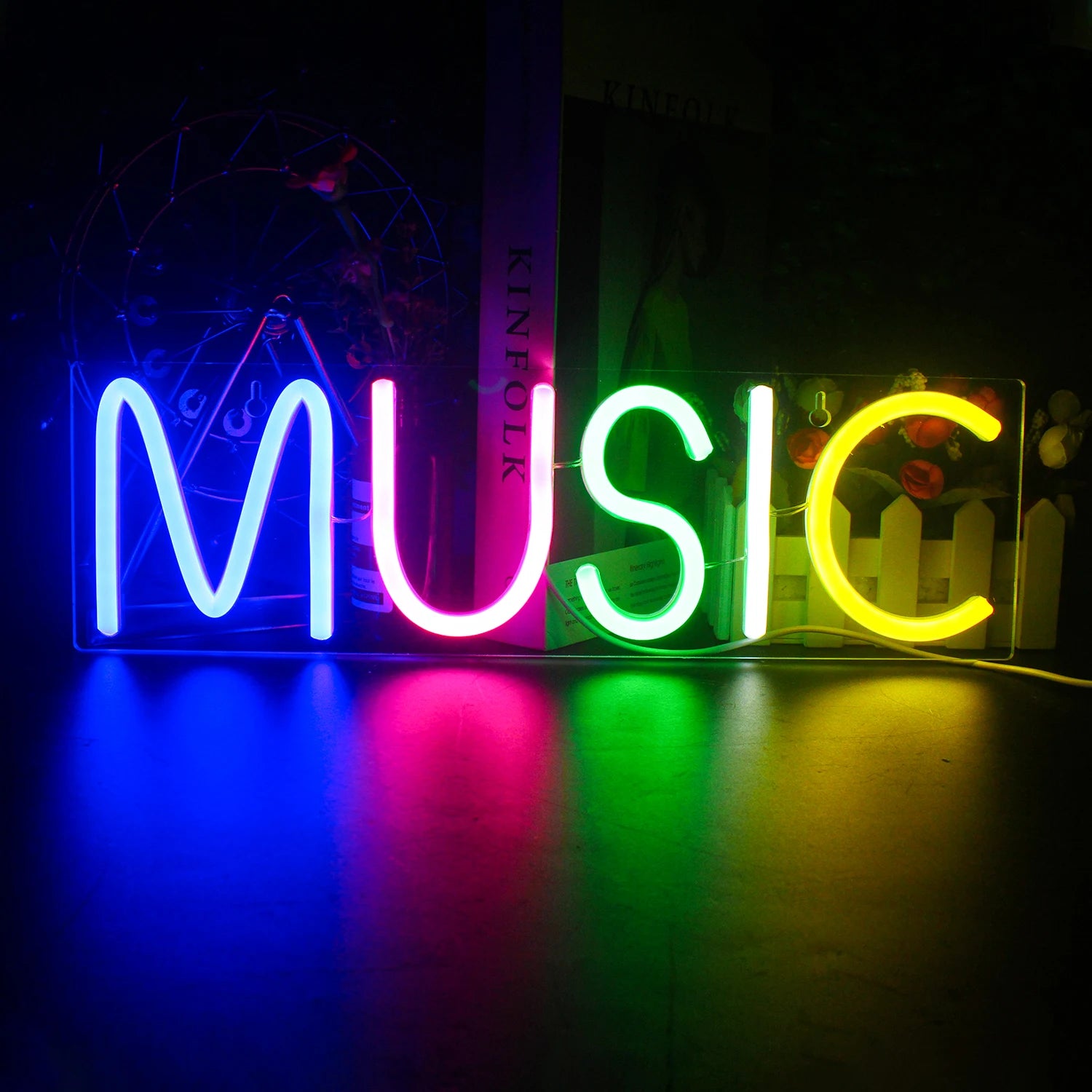 Music Design Neon Sign