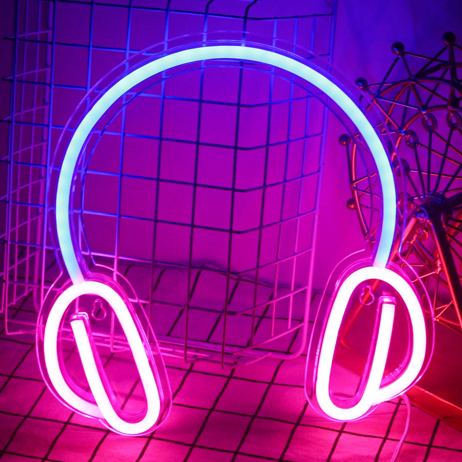 Headphone Neon Sign