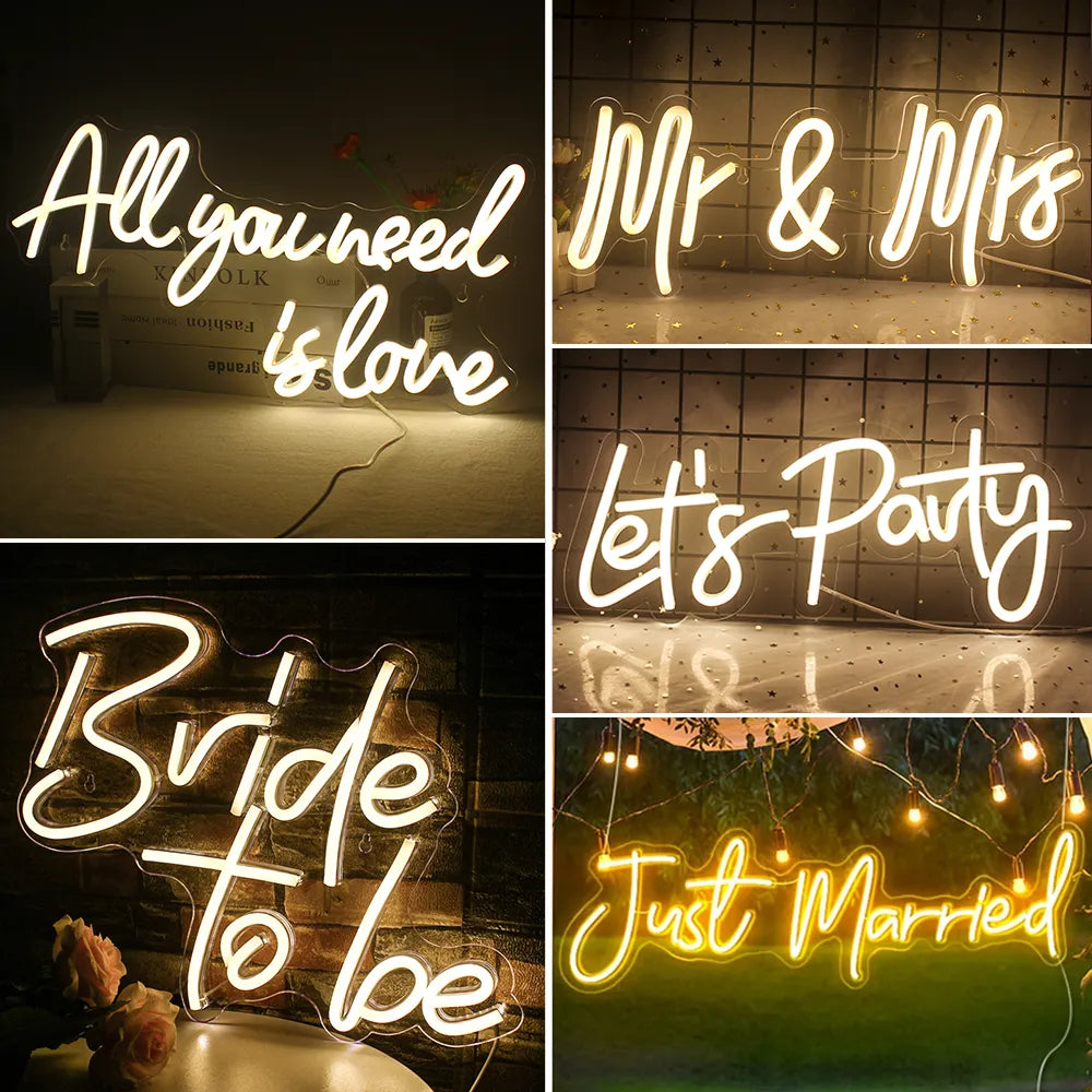 "All You Need is Love" Custom LED Neon Sign